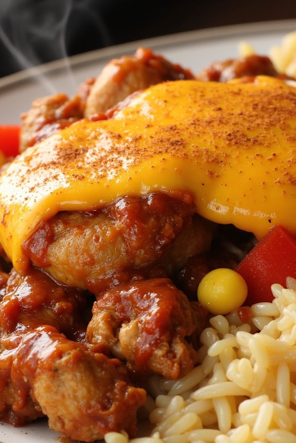 bbq chicken rice casserole