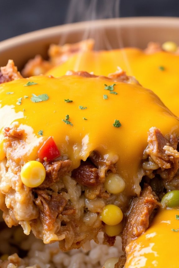 bbq pork taco casserole