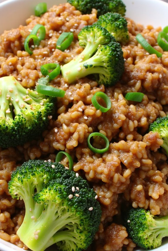 broccoli and beef fried rice
