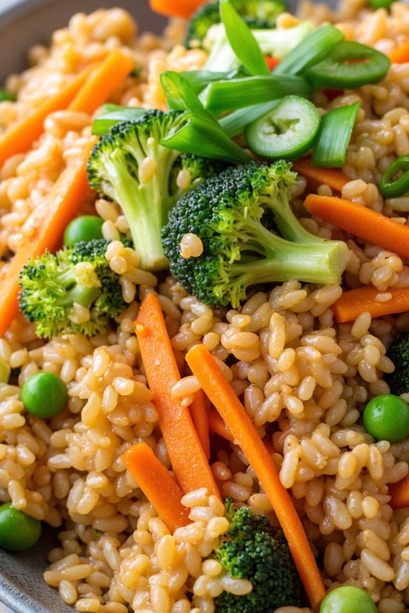 broccoli and carrot fried rice