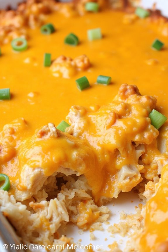buffalo chicken rice casserole