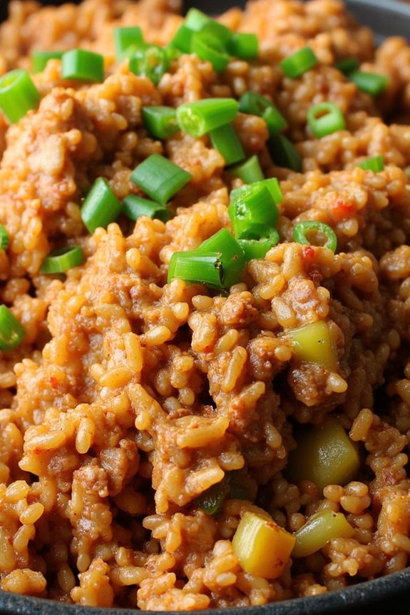 cajun ground beef rice dish