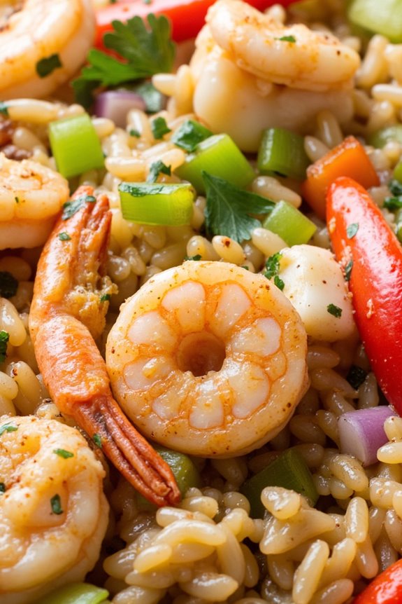 cajun seafood rice delight