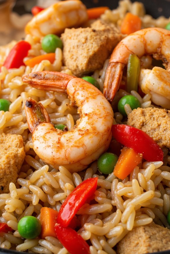 cajun shrimp chicken fried rice