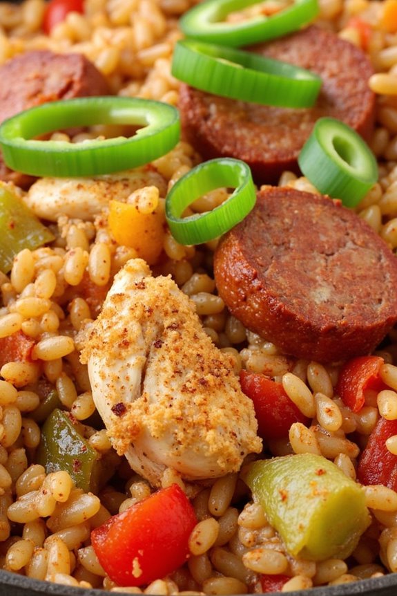 cajun style slow cooked rice