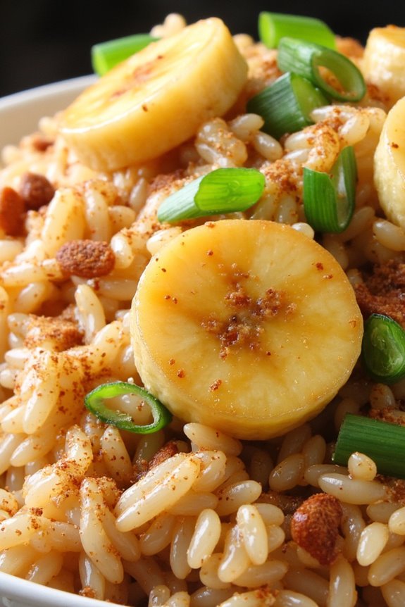 caramelized banana fried rice