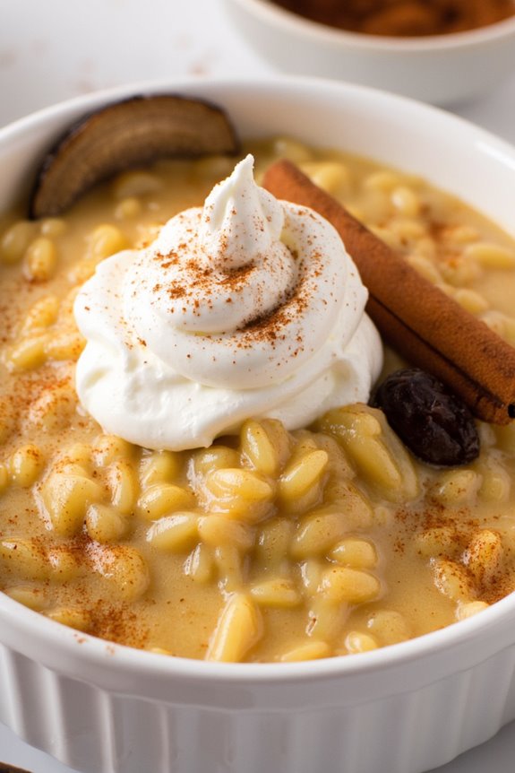 chai spiced rice pudding