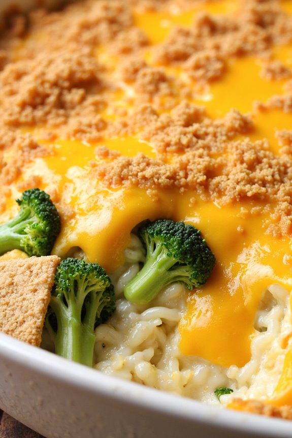 cheesy broccoli rice casserole