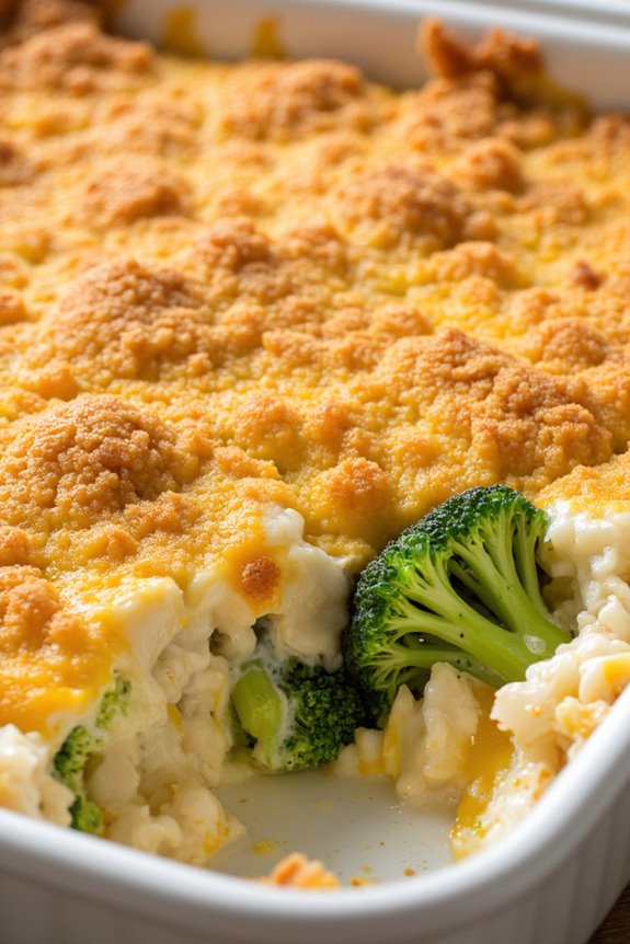 cheesy broccoli rice casserole
