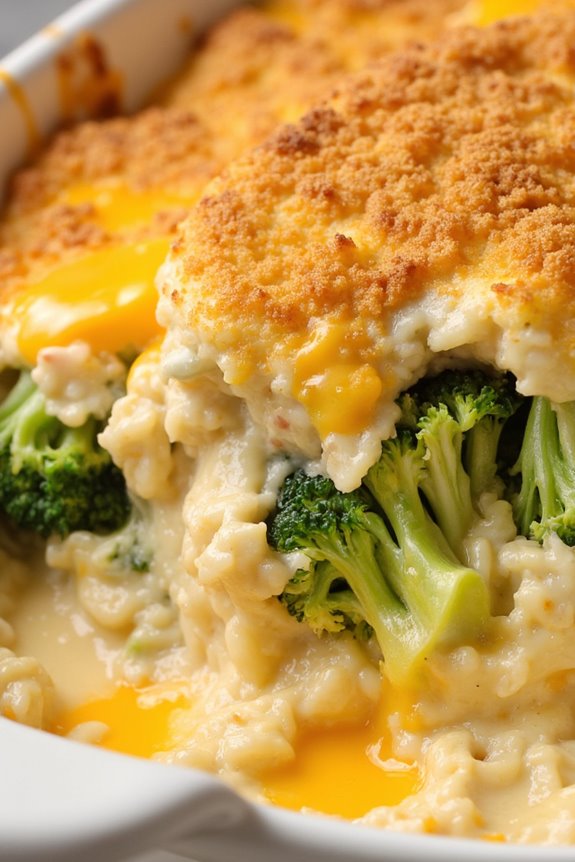 cheesy broccoli rice casserole