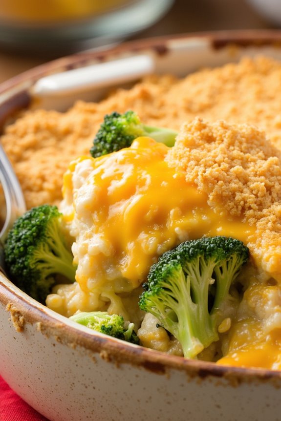 cheesy broccoli rice casserole