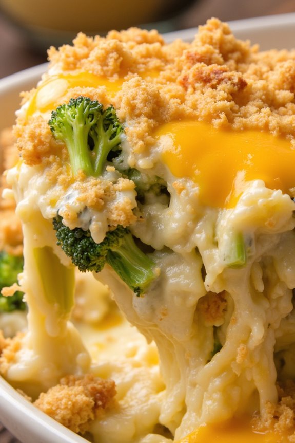 cheesy broccoli rice casserole