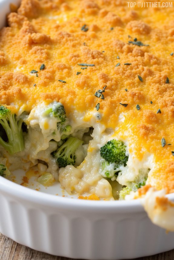 cheesy broccoli rice casserole