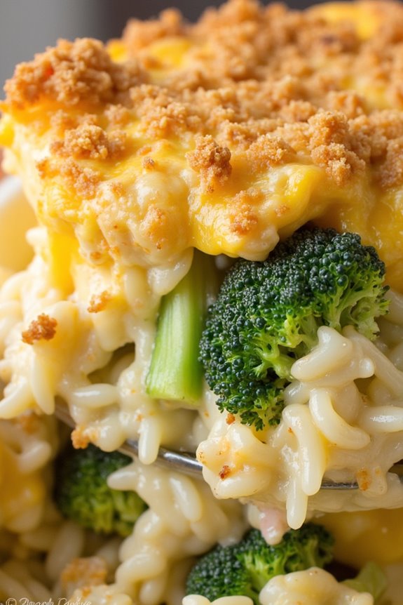 cheesy broccoli rice casserole