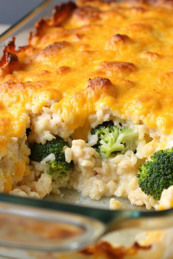 cheesy chicken broccoli casserole