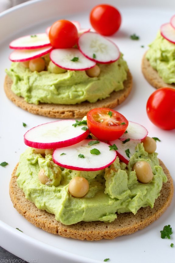 chickpea avocado breakfast spread
