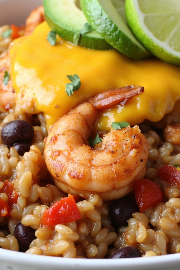 chipotle shrimp avocado casserole