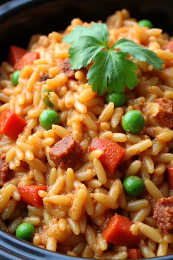 chorizo creamy rice delight