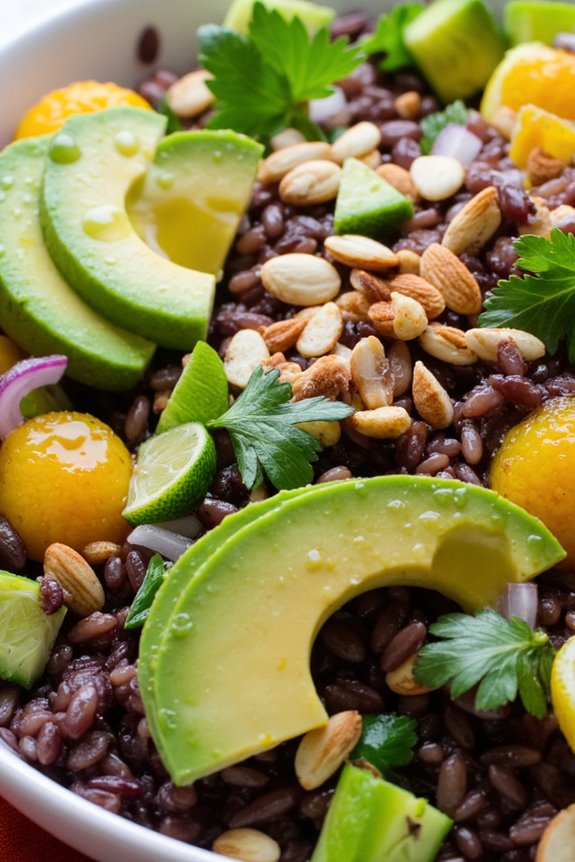 citrus infused wild rice salad