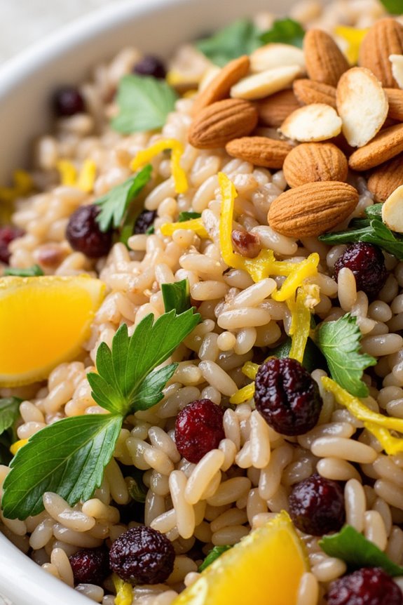 citrus wild rice pilaf