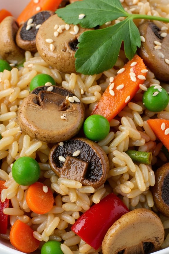 classic mushroom fried rice