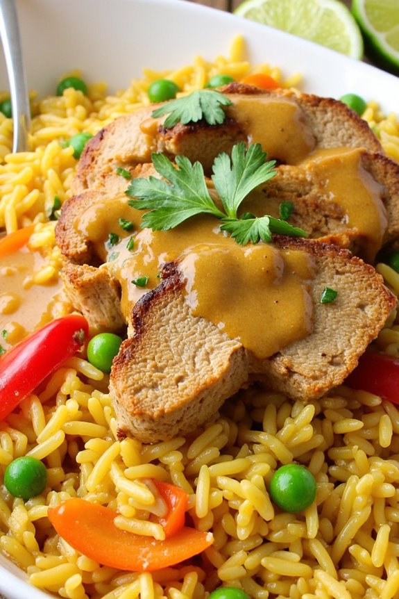 coconut curry pork fried rice