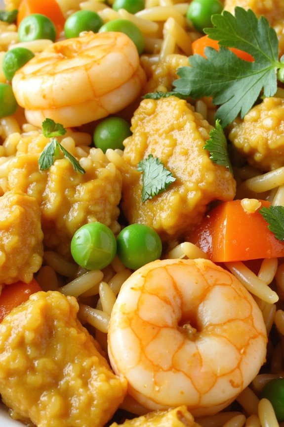 coconut curry shrimp fried rice