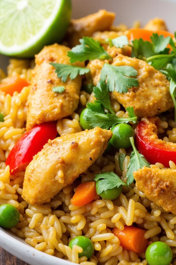 coconut curry teriyaki fried rice