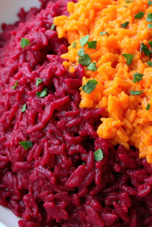 colorful nutritious slow cooked rice