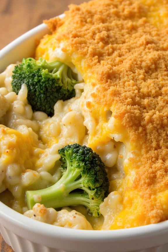 comforting cheesy broccoli casserole