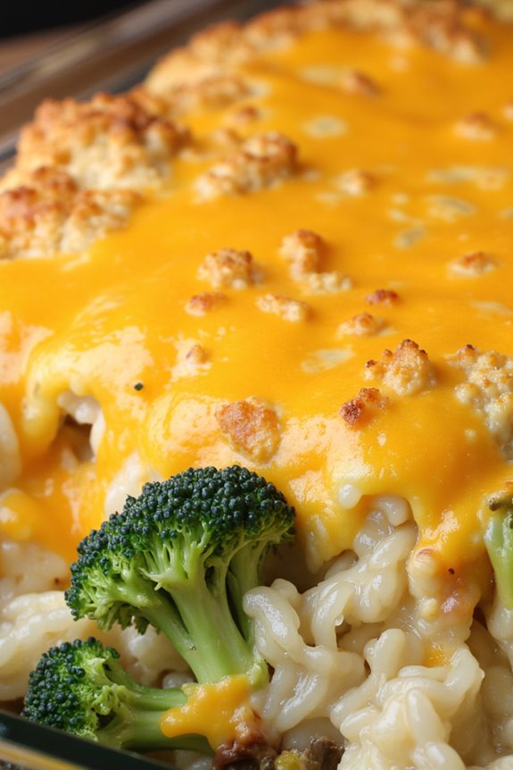 comforting cheesy broccoli casserole