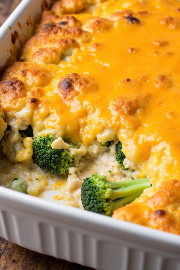 comforting cheesy chicken casserole