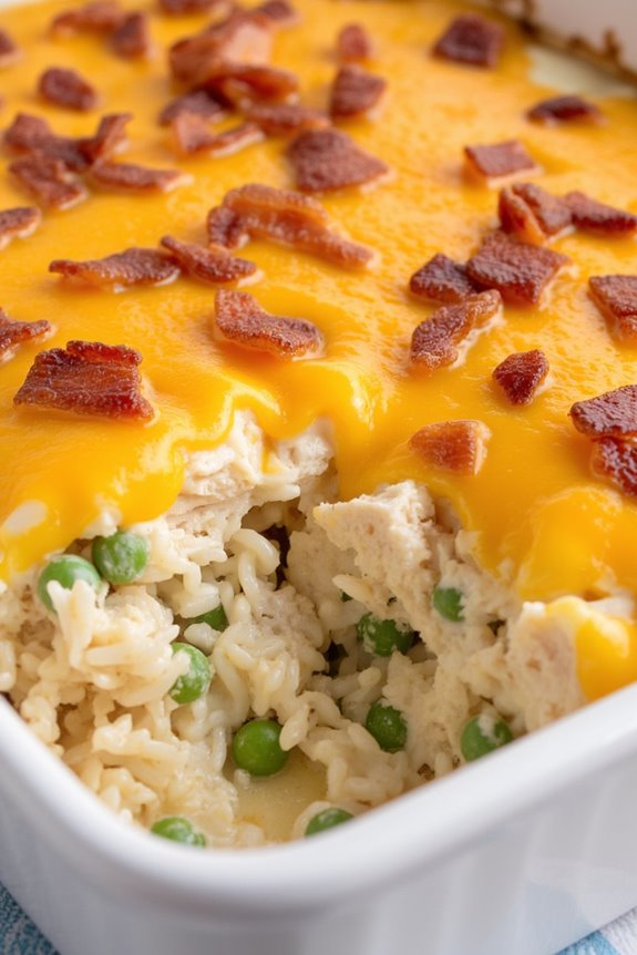 comforting chicken bacon casserole