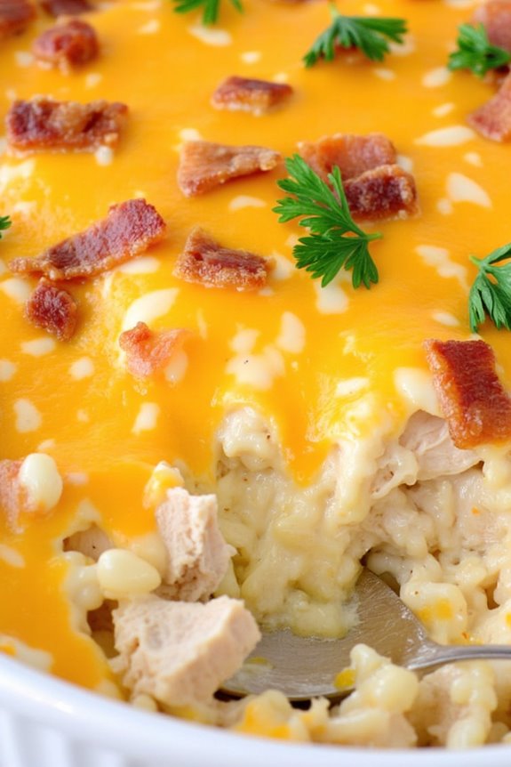 comforting chicken rice casserole