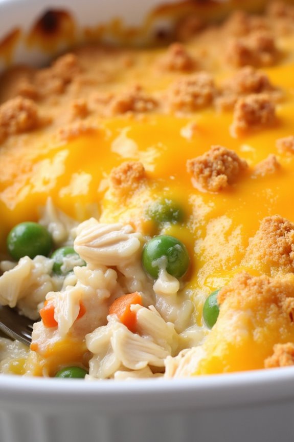 comforting creamy chicken casserole