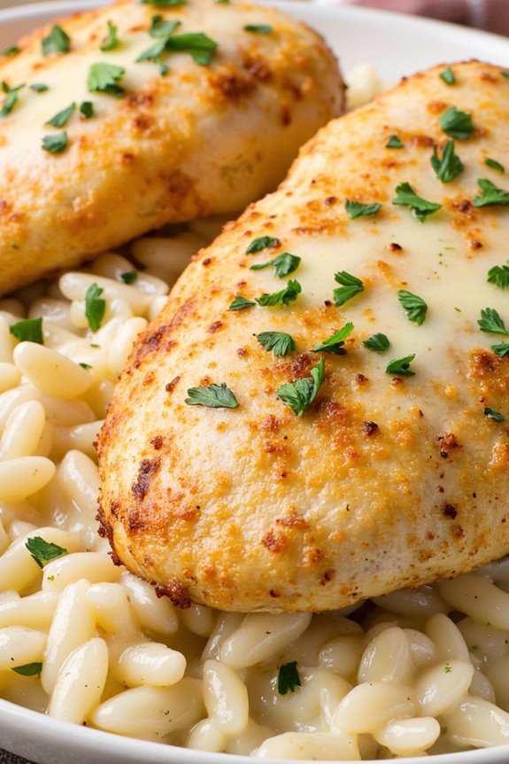 comforting garlic parmesan dish