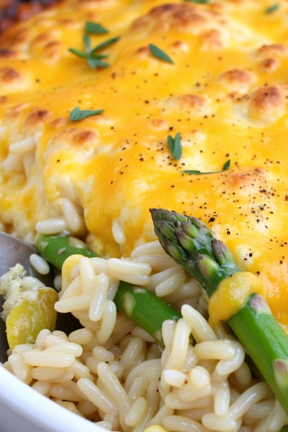 comforting gouda asparagus casserole