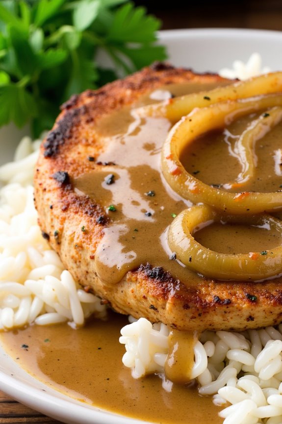 comforting southern pork chops