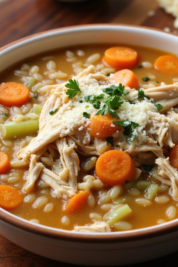 comforting tuscan chicken soup