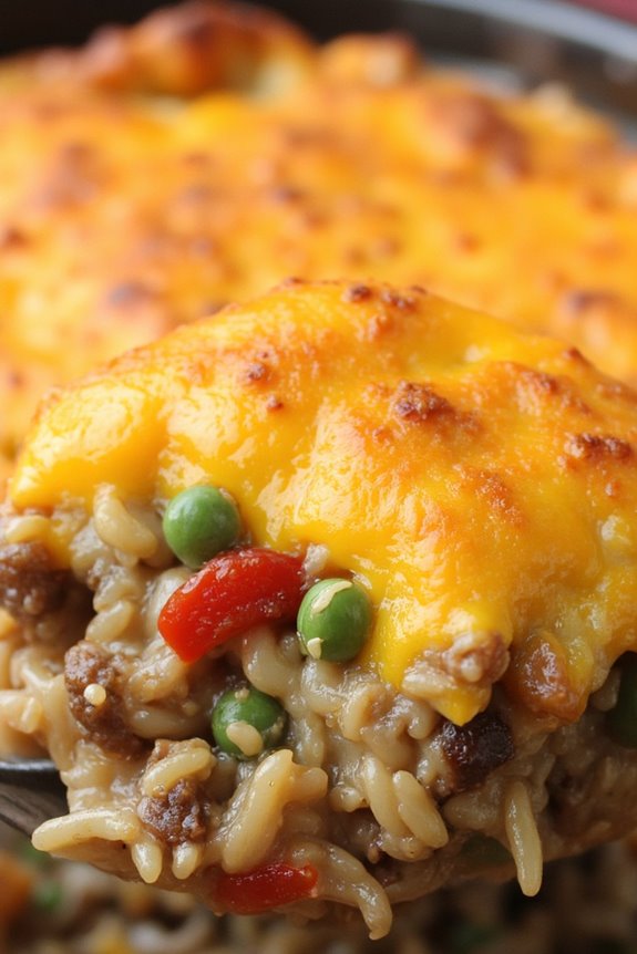 comforting wild rice casserole