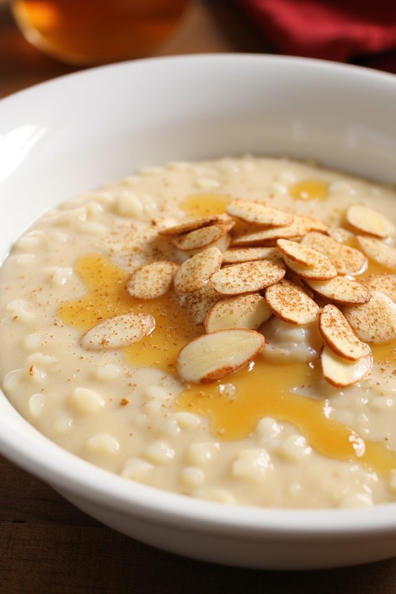 creamy almond honey dessert