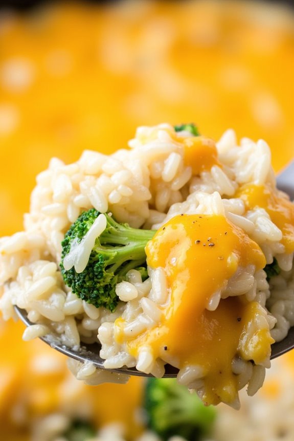 creamy broccoli rice casserole