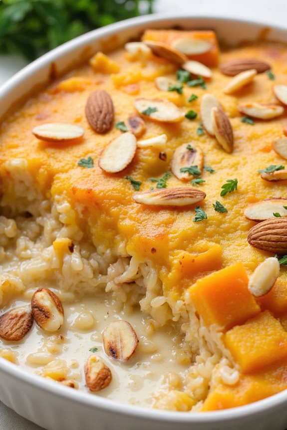 creamy butternut squash casserole