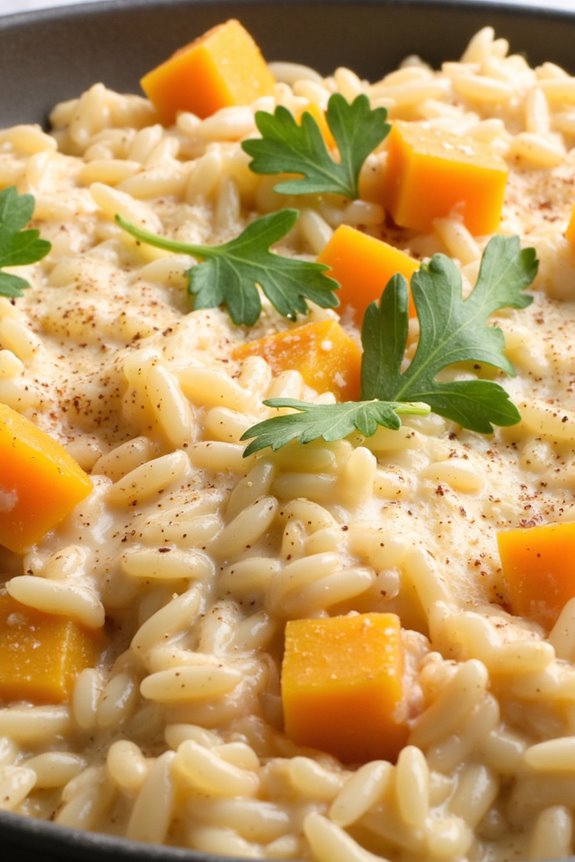 creamy butternut squash risotto