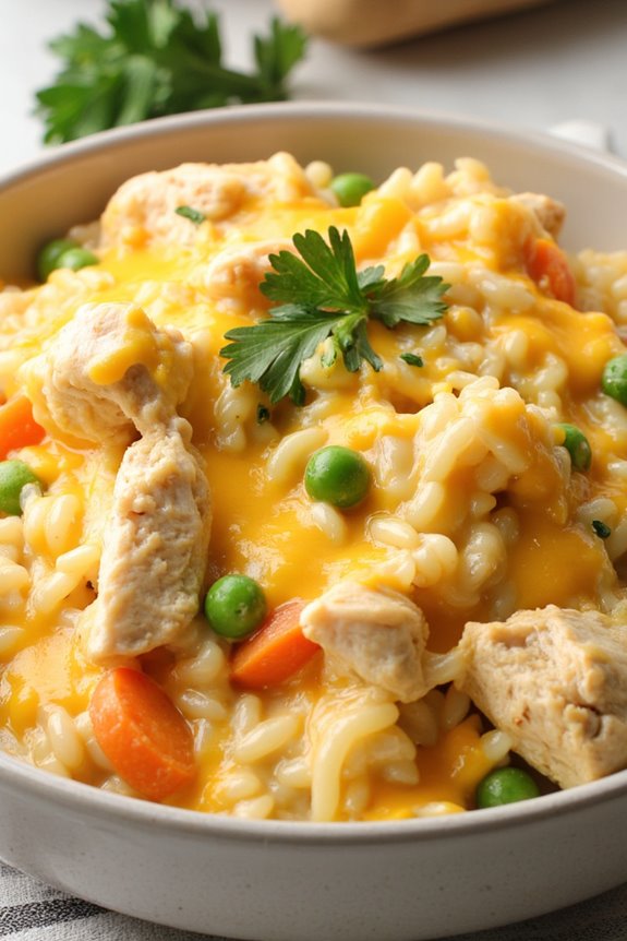creamy cheddar chicken delight