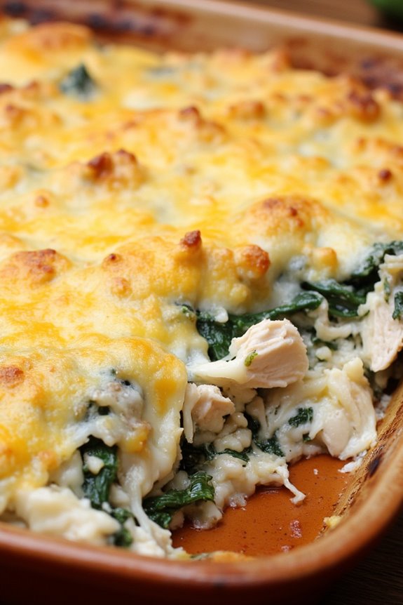 creamy chicken rice casserole