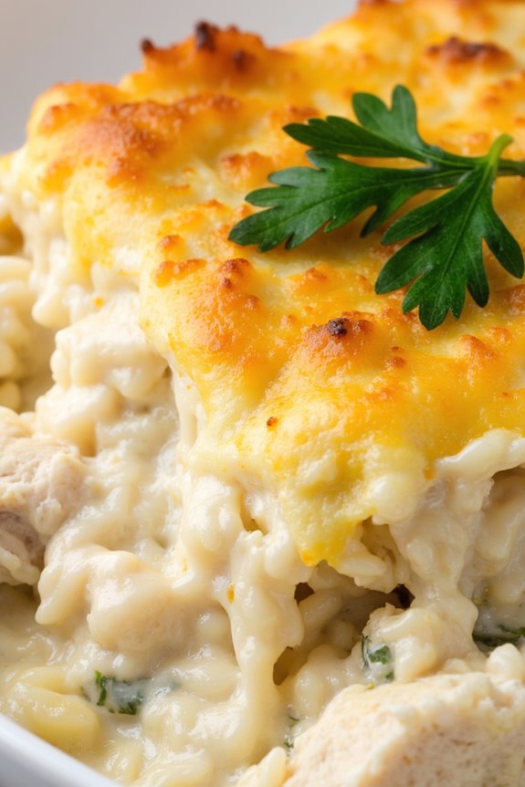 creamy chicken rice casserole