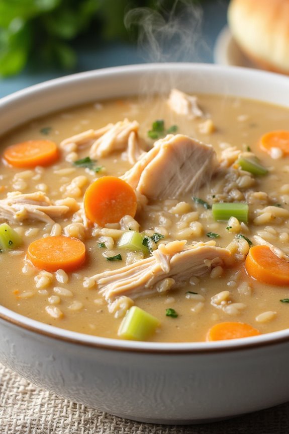 creamy chicken wild rice soup