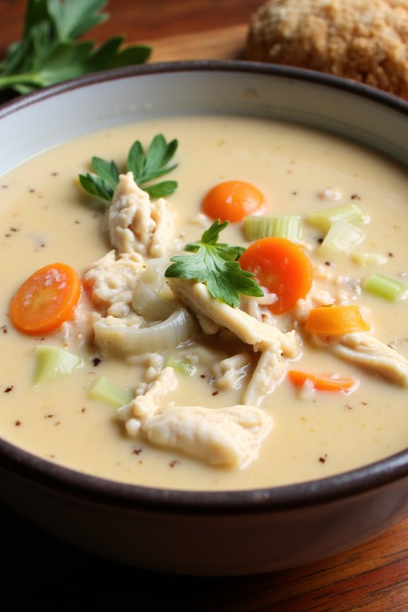 creamy chicken wild rice soup