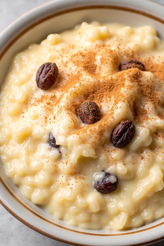 creamy cinnamon rice pudding